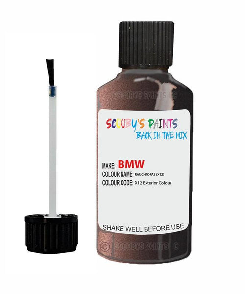 Bmw 6 Series Rauchtopas Code X12 Touch Up Paint Scratch Stone Chip