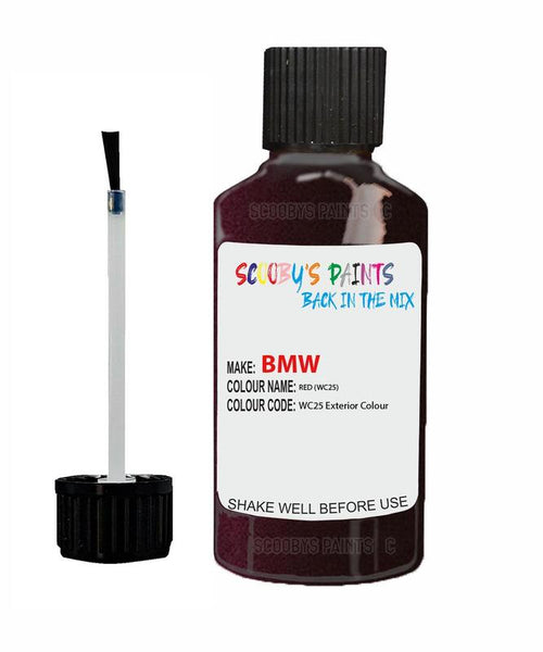 Bmw 6 Series Red Code Wc25 Touch Up Paint Scratch Stone Chip