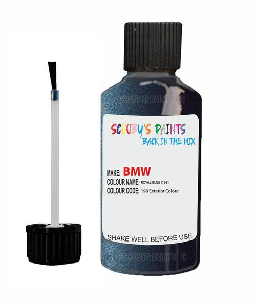 Bmw 7 Series Royal Blue Code 198 Touch Up Paint Scratch Stone Chip