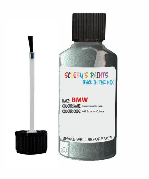Bmw 7 Series Schiefer Green Code 449 Touch Up Paint Scratch Stone Chip