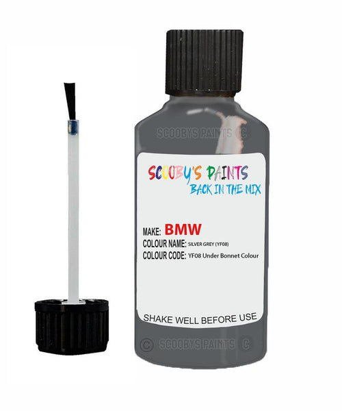 Bmw 6 Series Silver Grey Code Yf08 Touch Up Paint Scratch Stone Chip