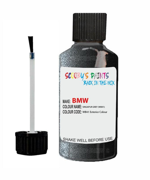 Bmw 5 Series Singapur Grey Code Wb41 Touch Up Paint Scratch Stone Chip