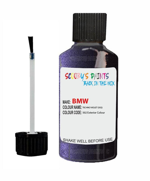 Bmw 5 Series Techno Violet Code 502 Touch Up Paint Scratch Stone Chip