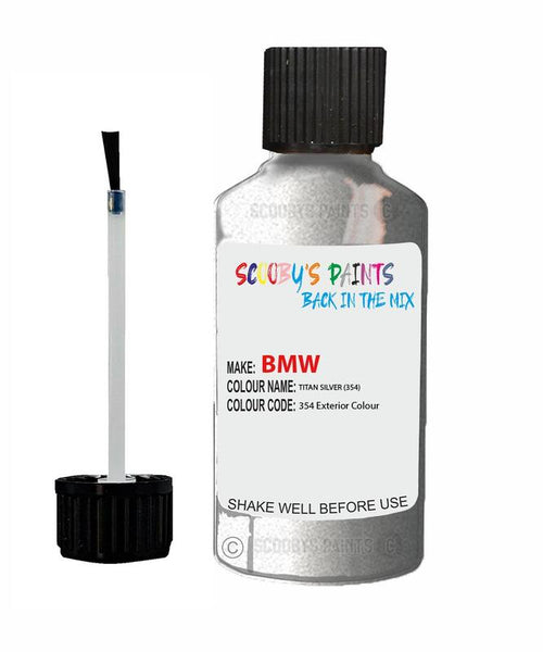 Bmw 7 Series Titan Silver Code 354 Touch Up Paint Scratch Stone Chip