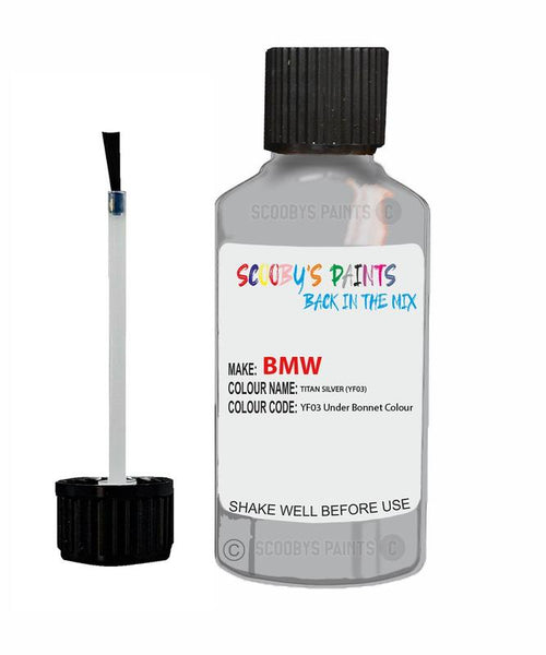 Bmw 3 Series Titan Silver Code Yf03 Touch Up Paint Scratch Stone Chip