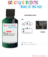 Paint For Bmw Alpina Green Ii Paint Code Wu08/U08 Touch Up Paint Repair Detailing Kit