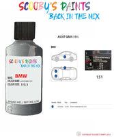 Paint For Bmw Ascot Gray Paint Code 151 Touch Up Paint Repair Detailing Kit