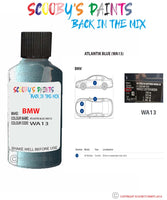 Paint For Bmw Atlantik Blue Paint Code Wa13/A13 Touch Up Paint Repair Detailing Kit