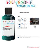 Paint For Bmw Boston Green Paint Code 275 Touch Up Paint Repair Detailing Kit