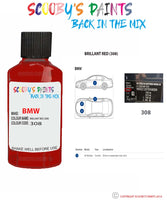 Paint For Bmw Brillant Red Paint Code 308 Touch Up Paint Repair Detailing Kit