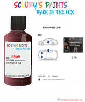 Paint For Bmw Burgund Red Paint Code 214 Touch Up Paint Repair Detailing Kit