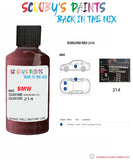 Paint For Bmw Burgund Red Paint Code 214 Touch Up Paint Repair Detailing Kit