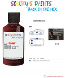 Paint For Bmw Canyon Red Paint Code 343 Touch Up Paint Repair Detailing Kit