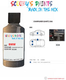 Bmw 3 Series Champagner Quartz Paint code location sticker X08 Touch Up Paint