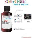 Paint For Bmw Damast Red Paint Code Wb03/B03 Touch Up Paint Repair Detailing Kit