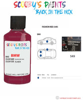 Paint For Bmw Fashion Red Paint Code 549 Touch Up Paint Repair Detailing Kit
