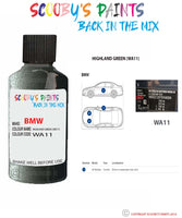 Paint For Bmw Highland Green Paint Code Wa11/A11 Touch Up Paint Repair Detailing Kit