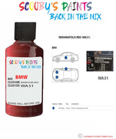 Paint For Bmw Indianapolis Red Paint Code Wa31/A31 Touch Up Paint Repair Detailing Kit