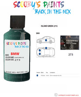 Paint For Bmw Island Green Paint Code 273 Touch Up Paint Repair Detailing Kit