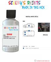 Paint For Bmw Kristall White Paint Code Wc02/C02 Touch Up Paint Repair Detailing Kit
