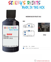Paint For Bmw Madeira Black Violet Paint Code 302 Touch Up Paint Repair Detailing Kit