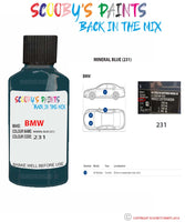 Paint For Bmw Mineral Blue Paint Code 231 Touch Up Paint Repair Detailing Kit