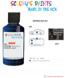Bmw 3 Series Montreal Blue Paint code location sticker 297 Touch Up Paint Scratch Stone Chip
