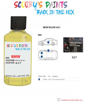 Paint For Bmw Neon Yellow Paint Code 427 Touch Up Paint Repair Detailing Kit