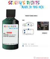 Paint For Bmw Peridot Green Paint Code Ww81/W81 Touch Up Paint Repair Detailing Kit