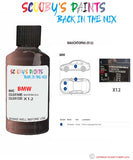 Bmw 4 Series Rauchtopas Paint code location sticker X12 Touch Up Paint Scratch Stone Chip