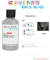 Paint For Bmw Titan Silver Paint Code Yf03 Touch Up Paint Repair Detailing Kit