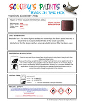 Paint For Bmw Barrique Red Paint Code Wa41/A41 Touch Up Paint Repair Detailing Kit