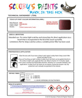 Paint For Bmw Burgund Red Paint Code 214 Touch Up Paint Repair Detailing Kit
