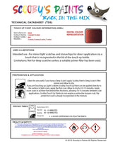 Paint For Bmw 6 Series Chiaretto Red Code 894 Touch Up Paint Scratch Stone Chip