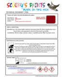 Paint For Bmw Zinnober Red Paint Code Zr Touch Up Paint Repair Detailing Kit