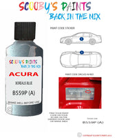 Paint For Acura Tl Borealis Blue Code B559P (A) Touch Up Scratch Stone Chip Repair