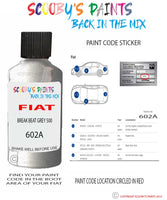 Paint For Fiat/Lancia 500 Break Beat Grey 500 Code 602A Car Touch Up Paint