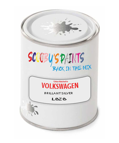 spray gun 2 pack paint Volkswagen Brillant Silver Code: L8Z8