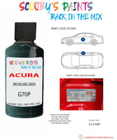 Paint For Acura Nsx Brookland Green Code G70P Touch Up Scratch Stone Chip Repair