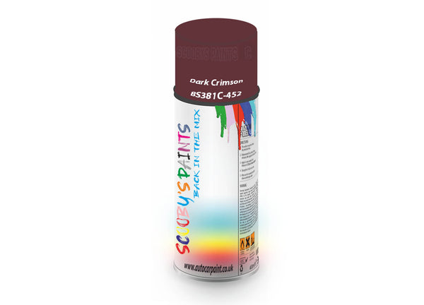 Bike Bicycles Respray Aerosol Spray Paint BS381c-452 Dark Crimson