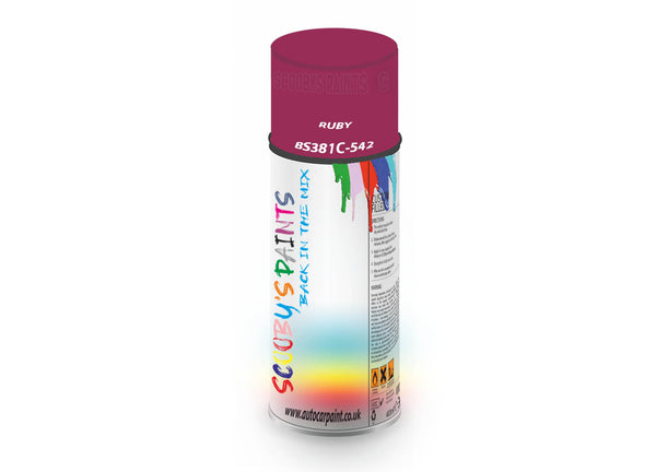 Bike Bicycles Respray Aerosol Spray Paint BS381c-542 RUBY