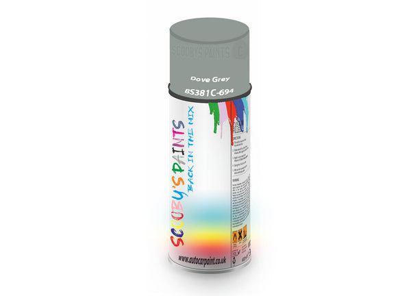 Bike Bicycles Respray Aerosol Spray Paint BS381c-694 Dove Grey