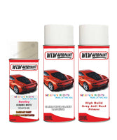 bentley-ceramic-white-9560148-aerosol-spray-car-paint-clear-lacquer-2008-2013 With primer anti rust undercoat protection