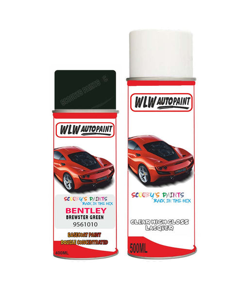 bentley-brewster-green-9561010-aerosol-spray-car-paint-clear-lacquer-2006-2014 Body repair basecoat dent colour