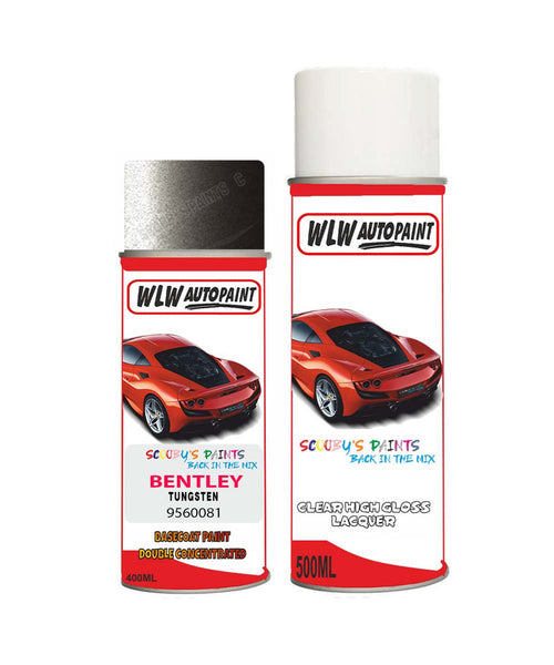 bentley tungsten 9560081 aerosol spray car paint clear lacquer 2006 2020 Body repair basecoat dent colour