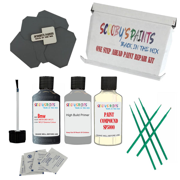 BMW ARKTIK GREY Paint Code WC27/C27 Touch Up Paint Repair Detailing Kit