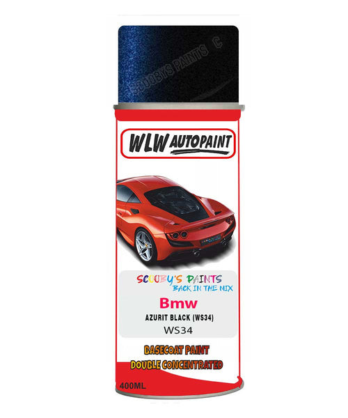 Bmw 3 Series Azurite Black Ws34 Mixed to Code Car Body Paint spray gun