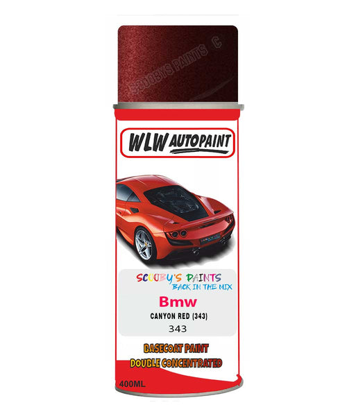 Bmw 3 Series Canyon Red 343 Mixed to Code Car Body Paint spray gun