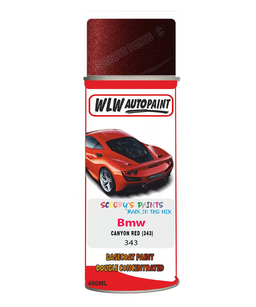Bmw 8 Series Canyon Red 343 Mixed to Code Car Body Paint spray gun