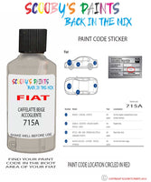 Paint For Fiat/Lancia Panda Caffelatte Beige Accogliente Code 715A Touch Up Paint